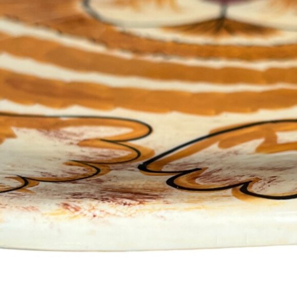 Vtg 2001 NINA LYMAN Hand-Painted Ceramic Cat Plate Large "Cats by Nina" 12.75" D - Picture 8 of 16